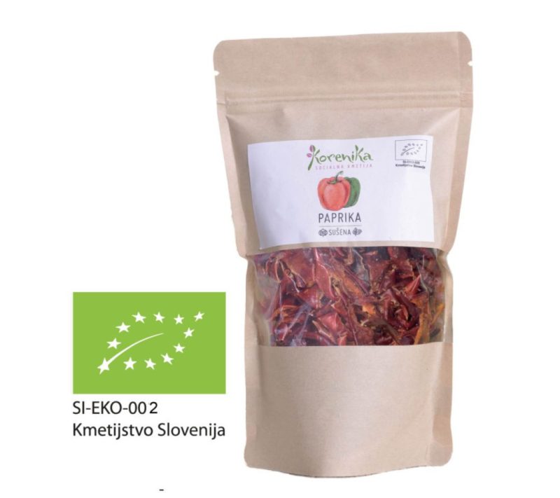 xr:d:DAF8HhR3fwM:743,j:2583238724096503491,t:24040914 Paprika sušena zelenjava Korenika, 70g