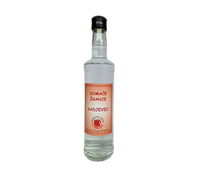 Domače žganje sadjevec Gjergjek, 0,5l Domače žganje sadjevec Gjergjek, 0,5l