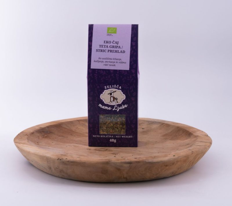 EKO čaj teta gripa stric prehlad Zelišča mame Ljube 40g EKO čaj teta gripa stric prehlad Zelišča mame Ljube, 40g
