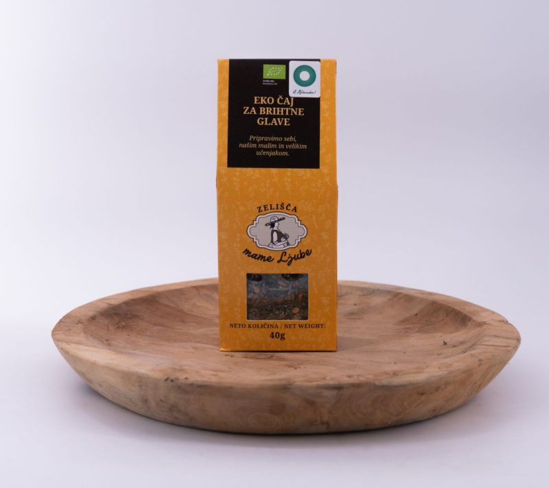 EKO čaj za brihtne glave Zelišča mame Ljube, 40g