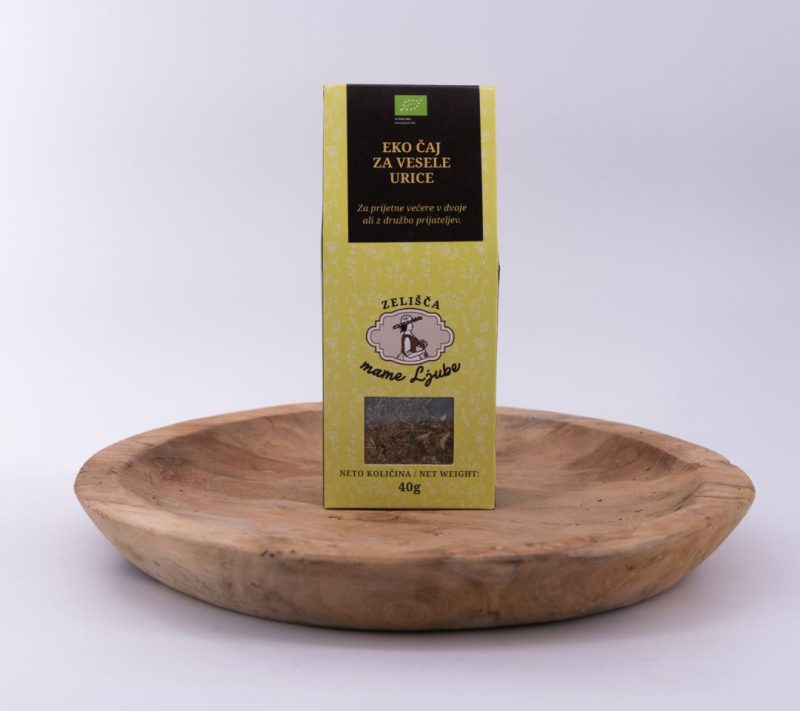 EKO čaj za vesele urice Zelišča mame Ljube 40g EKO čaj za vesele urice Zelišča mame Ljube, 40g