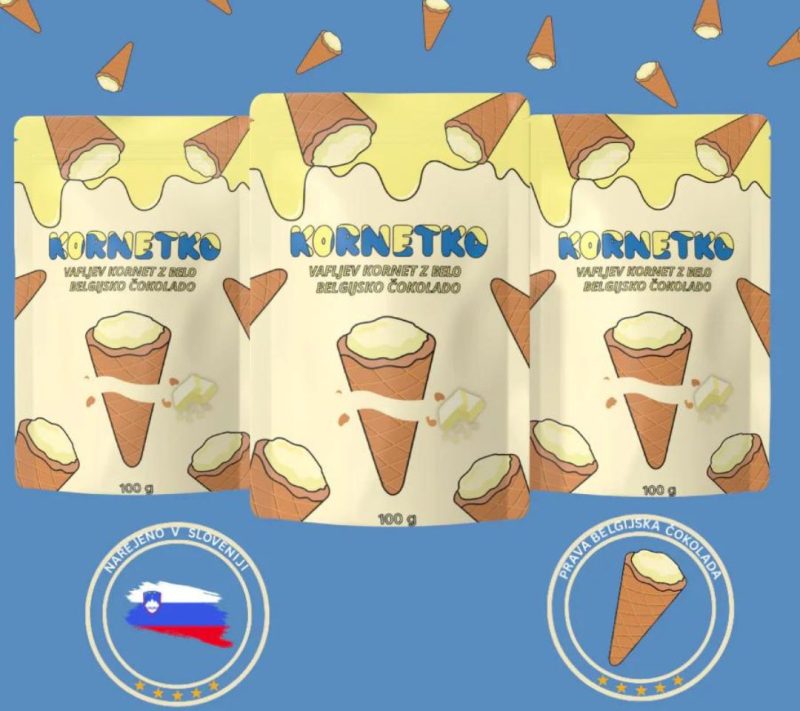 Kornetko z belo čokolado Kornetko z belo čokolado