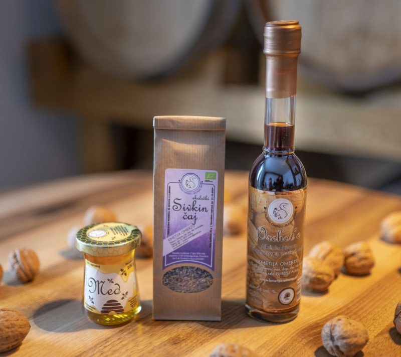 Paket sivkin čaj, med in orehovec Kmetija Omerzu