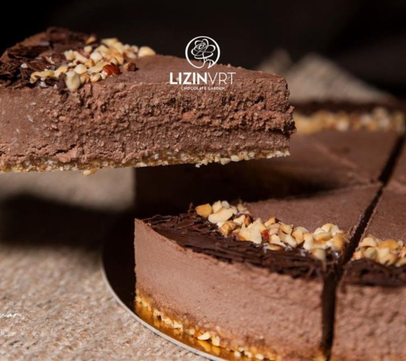 Bio presna torta z EKO certifikatom – MONO – lešnik (mala/8 kosov/premer-18)