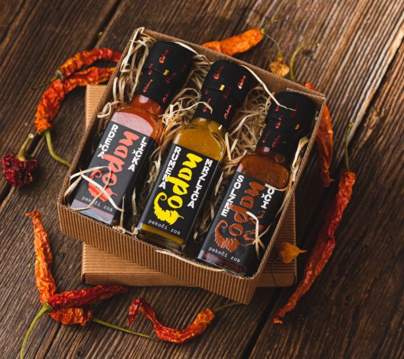 Darilni komplet omak NAPOJ Čili Napoj Darilni komplet omak NAPOJ Čili Napoj