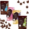 Paket čokoladnih kapljic (temna, mlečna, bela in ruby) Cukrček