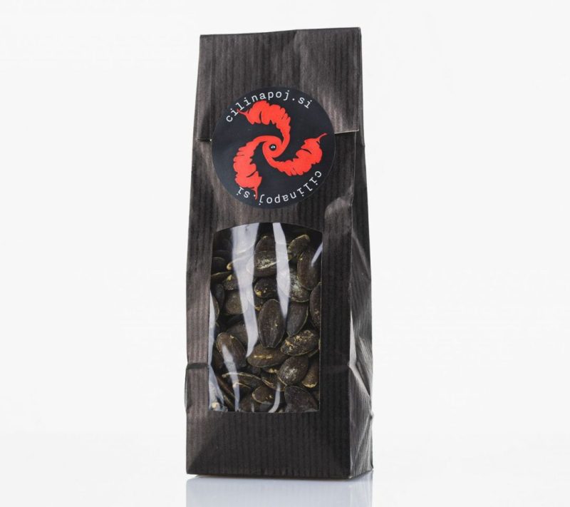 Pražena bučna semena s čilijem in soljo Kmetija Legnar, 125g Pražena bučna semena s čilijem in soljo Kmetija Legnar, 125g