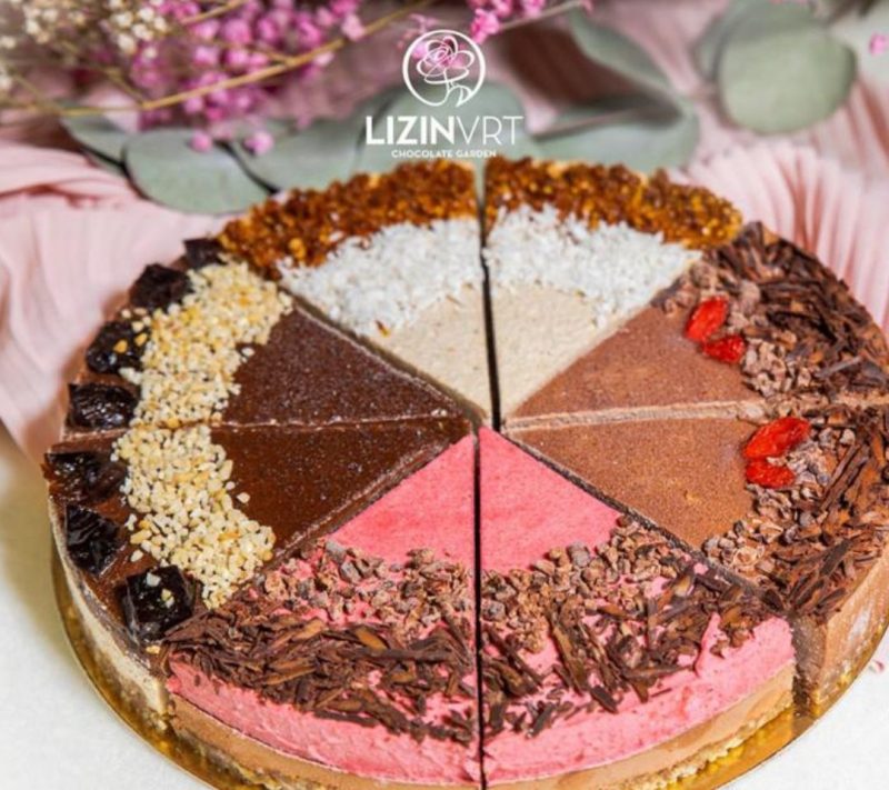 Presna torta z EKO certifikatom – PARTY MIX “št.1”- 4 okusi (mala/8 kosov/premer-18)