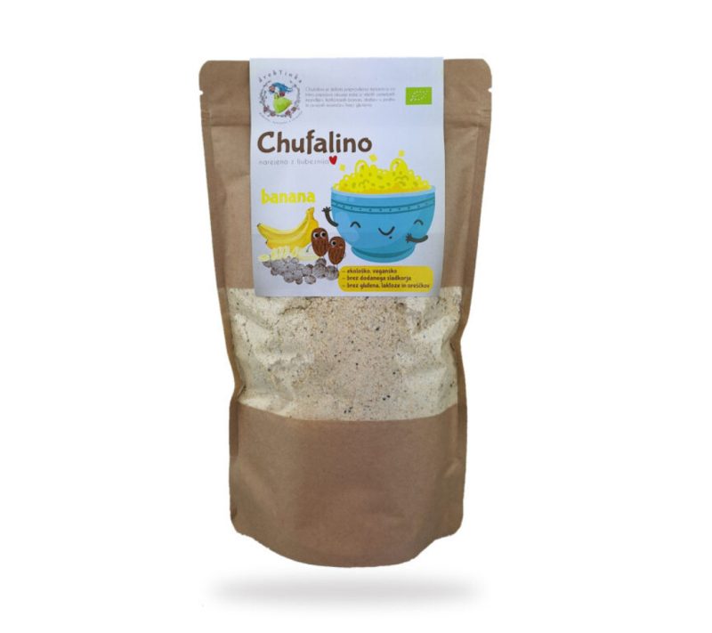 Chufalino – bio kaša za male in velike – banana drobTinka, 500 g