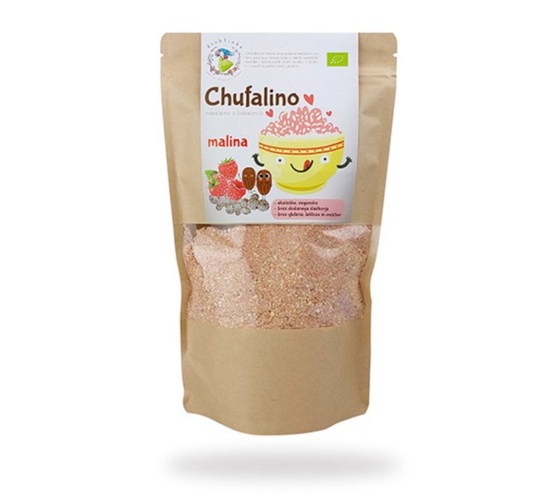 Chufalino – bio kaša za male in velike – malina drobTinka, 400 g