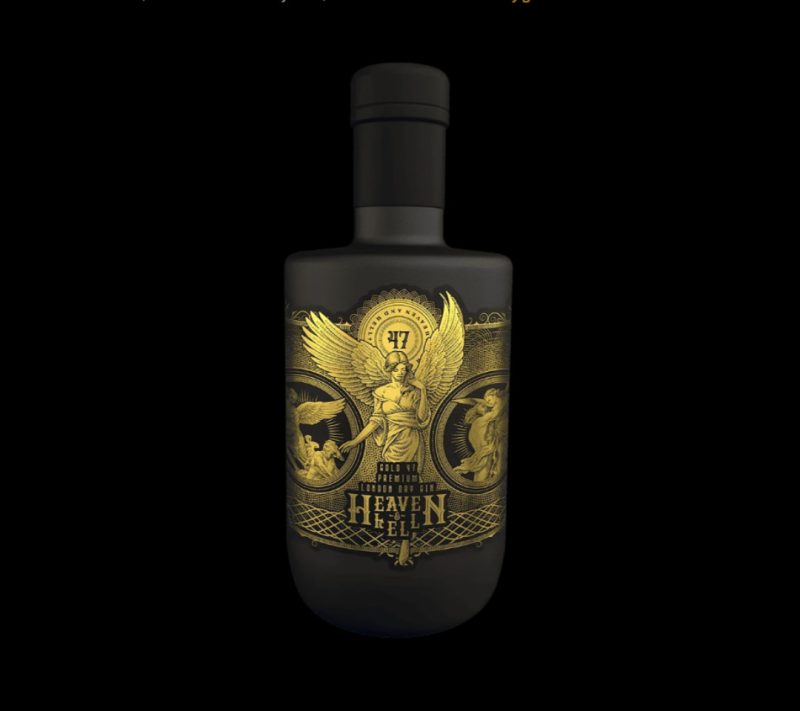 Gold 47 Premium London Dry gin Heaven & Hell, 700 ml