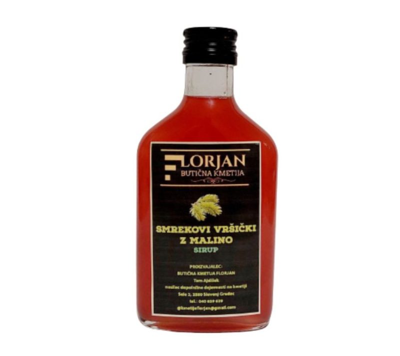 Smrekovi vršički z malino kmetija Florjan, 200ml Smrekovi vršički z malino kmetija Florjan, 200ml