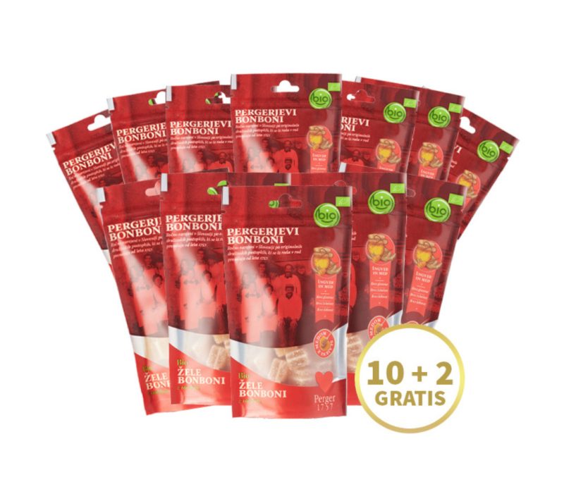 BIO bonboni – ingver in med 10+2 gratis Perger 1757