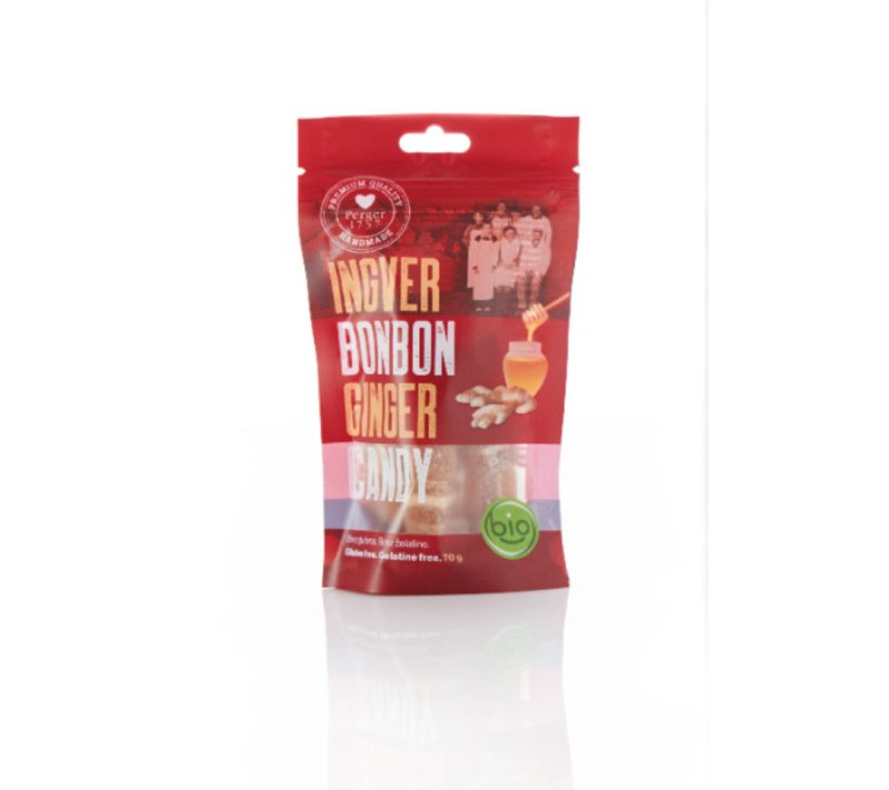 BIO bonboni – ingver in med Perger 1757, 70 g