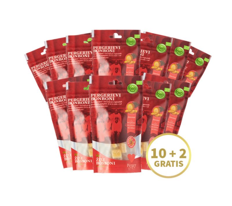 Bio bonboni ananas 10+2 gratis Perger 1757
