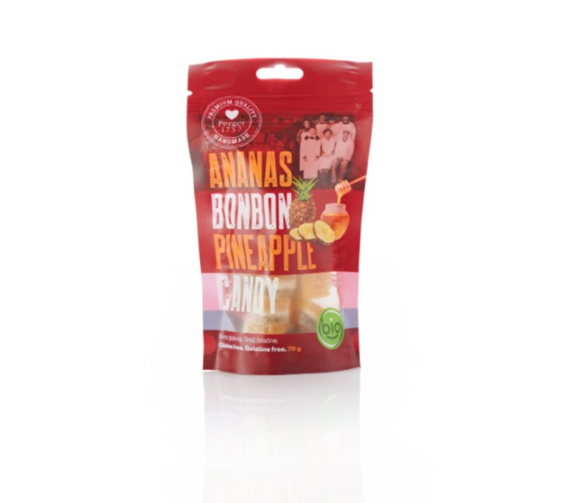 Bio bonboni ananas Perger 1757, 70 g