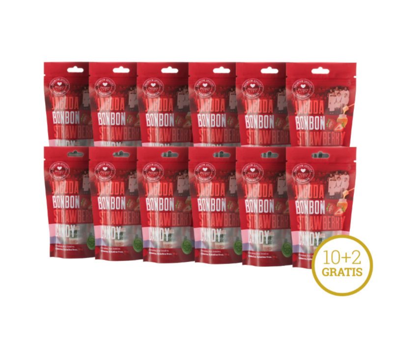 Bio bonboni jagoda 10+2 gratis Perger 1757
