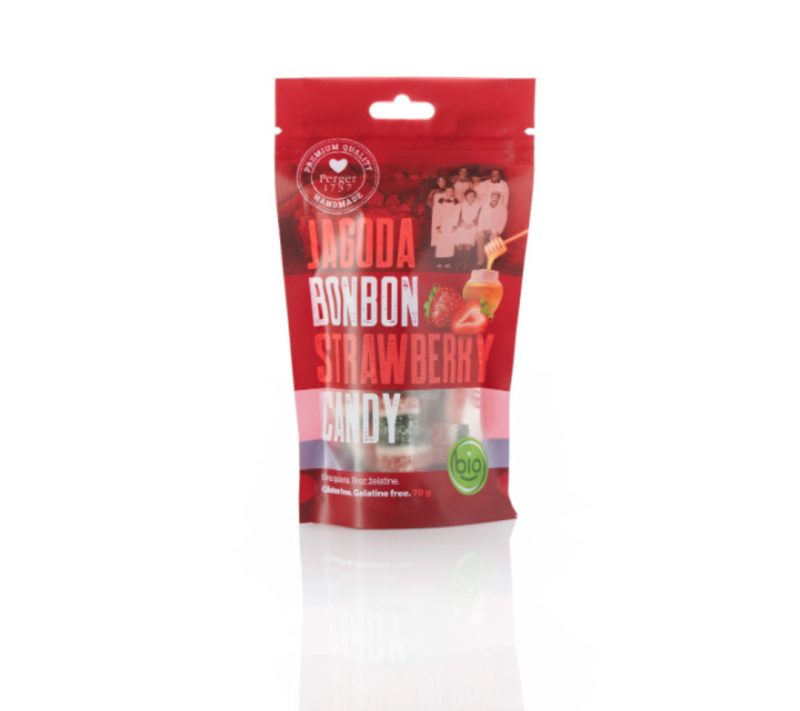 Bio bonboni jagoda Perger 1757, 70 g