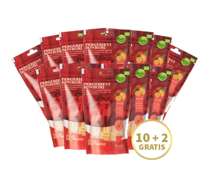 Bio bonboni limona 10+2 gratis Perger 1757