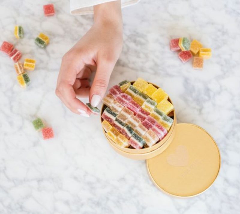 Bio bonboni v ekskluzivni kvadratni embalaži 3 v 1 Perger 1757