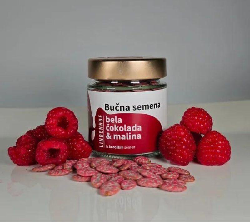 ČokoBučke - bela čokolada in malina Lindenhof 80g ČokoBučke - bela čokolada in malina Lindenhof, 80g