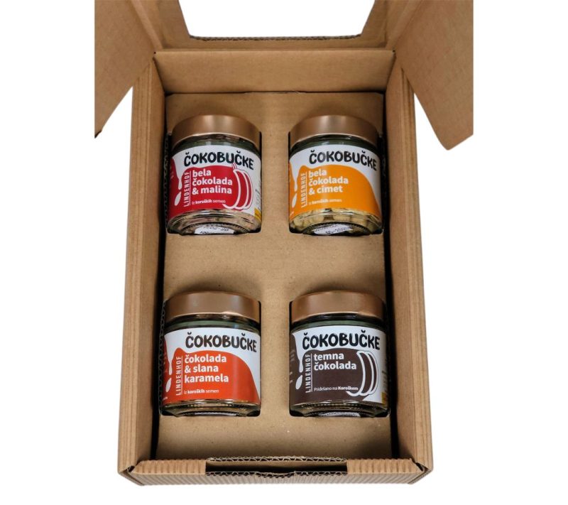 ČokoBučke v darilni embalaži Lindenhof, 4 x 80g