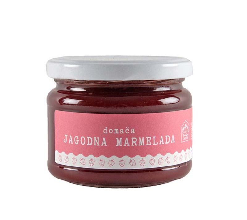 Domača jagodna marmelada kmetija Cvetko, 300 ml