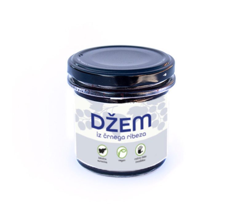 Džem iz črnega ribeza Skupina Hudo Dobro, 135 g