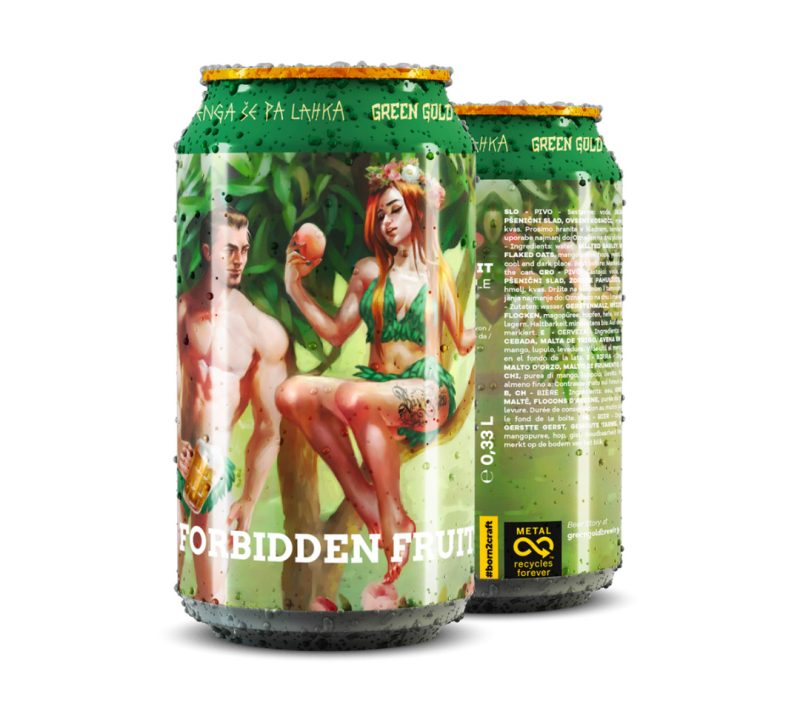 Forbidden fruit – Ale (5,1) Green Gold Brewing, 0,33 l Forbidden fruit – Ale (5,1%) Green Gold Brewing, 0,33 l