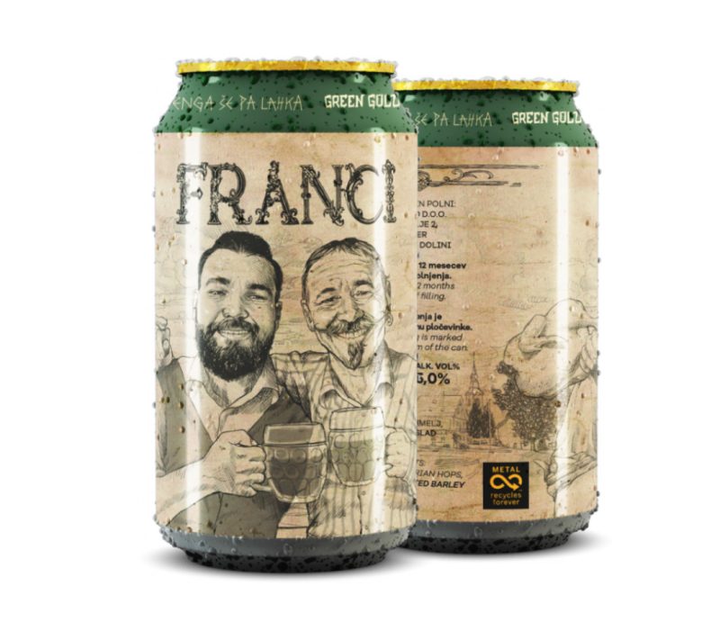 Franci - Lager (5,0) Green Gold Brewing, 0,33 l Franci - Lager (5,0%) Green Gold Brewing, 0,33 l