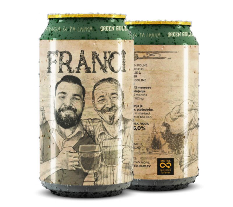 Franci – Lager (5,0) Green Gold Brewing, 0,5 l Franci – Lager (5,0%) Green Gold Brewing, 0,5 l