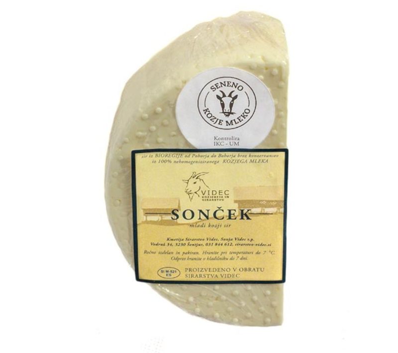 Mladi slani kozji sir Sonček Kmetija-Sirarstvo Videc