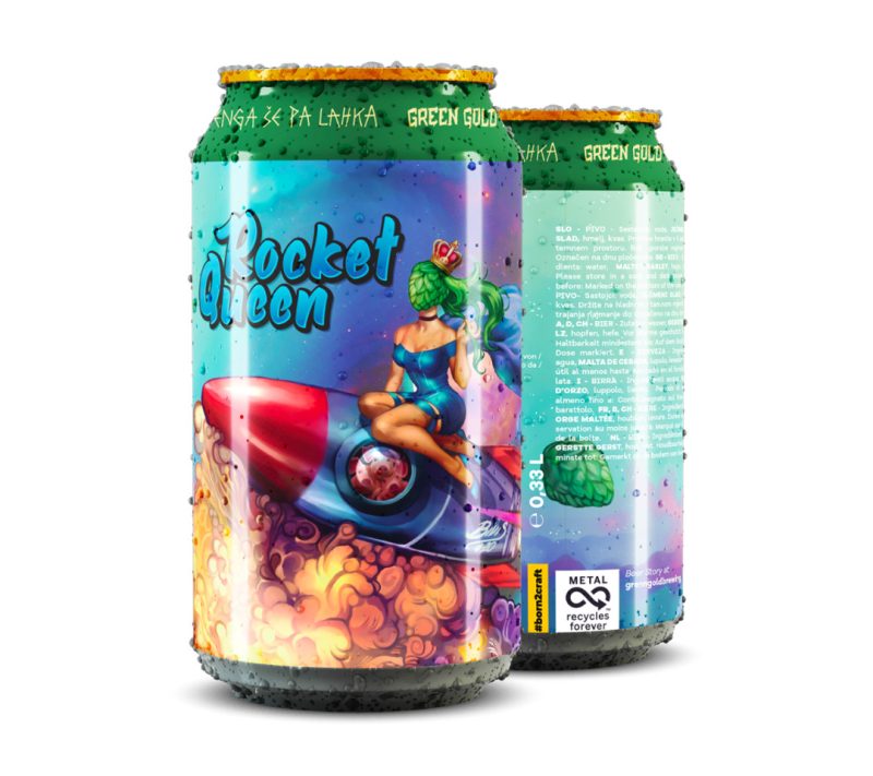 Rocket Queen – IPA, 6,9 Green Gold Brewing, 0,33 l Rocket Queen – IPA, 6,9% Green Gold Brewing, 0,33 l