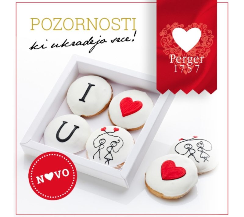Slastni medenjaki I love U Perger 1757