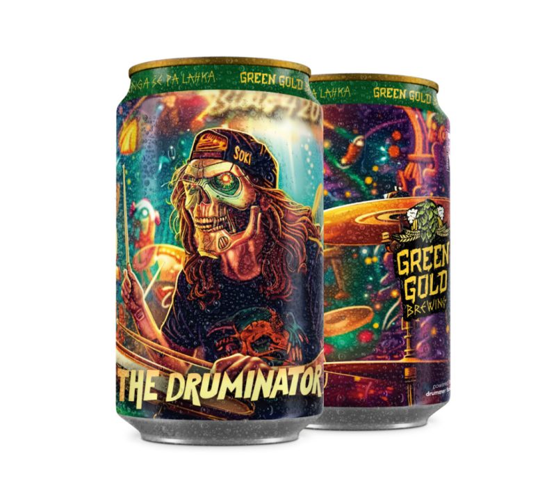 The druminator – Pale Ale (5,1) Green Gold Brewing, 0,33 l The druminator – Pale Ale (5,1%) Green Gold Brewing, 0,33 l