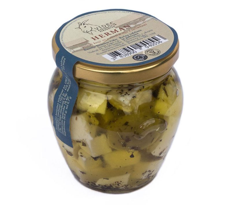 Herman v oljčnem olju Kmetija-Sirarstvo Videc, 212 ml Herman v oljčnem olju Kmetija-Sirarstvo Videc, 212 ml