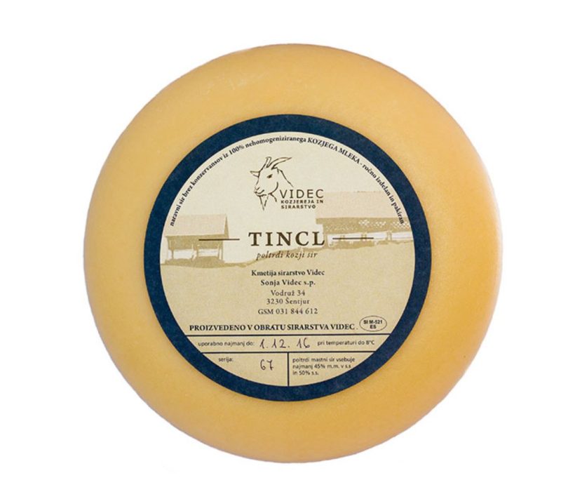 Poltrdi kozji sir Tincl Kmetija-Sirarstvo Videc