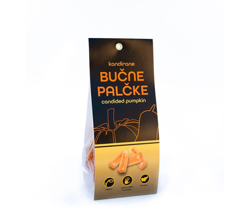 Kandirane bučne palčke Skupina Hudo Dobro, 100 g
