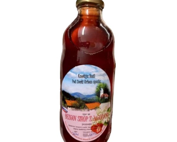 Bezgov sirup z jagodo kmetija Budl, 1 l