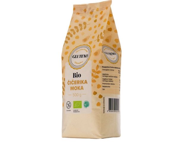 Bio čičerikina moka brez glutena Gluteno