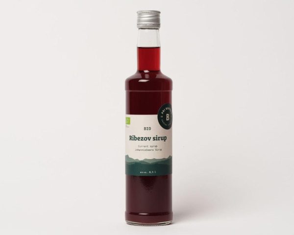 Bio sadni sirup – ribez Pri Baronu, 0,5l