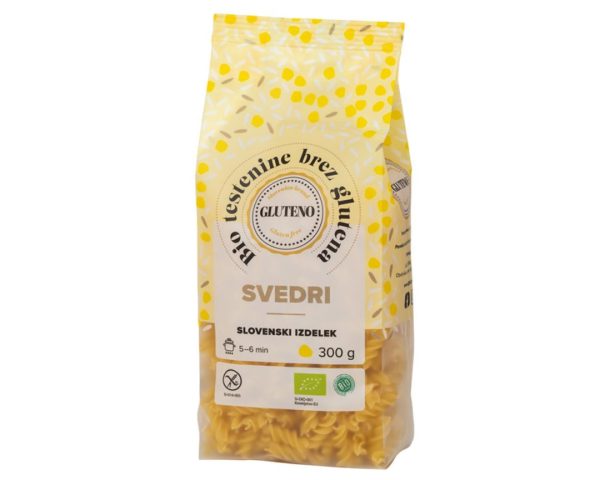 Bio testenine brez glutena – svedri Gluteno