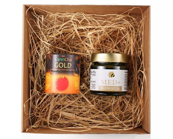 Darilni paket – CannCha Gold + Med Sončni raj