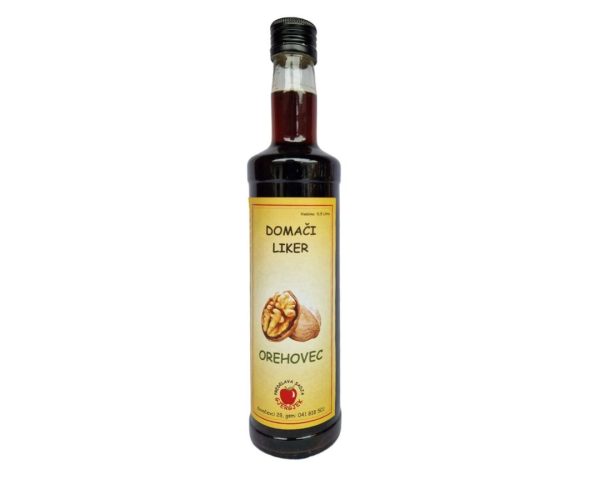 Domači liker orehovec Gjergjek, 0,5l