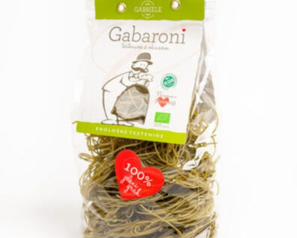 Eko špageti zeleni grah Gabaroni