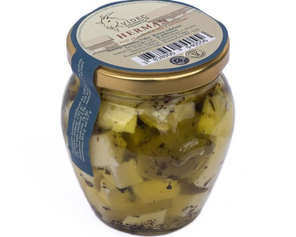 Herman v oljčnem olju Kmetija-Sirarstvo Videc, 212 ml