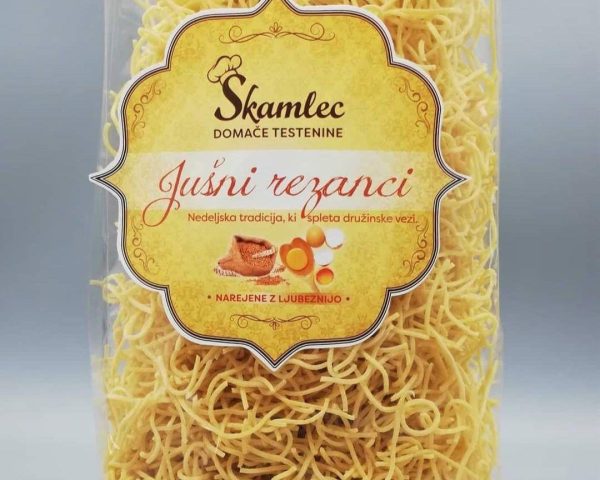 Jušni rezanci testenine Škamlec 250 g