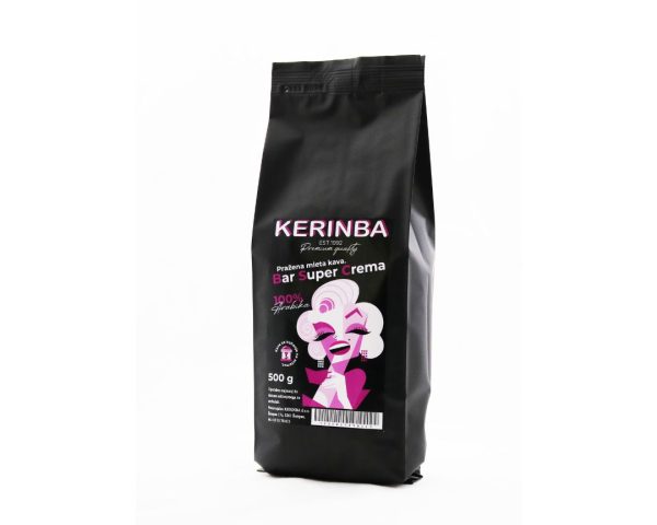 Kerinba kava - BAR SUPER CREMA 100% arabika 500 g (lonček)