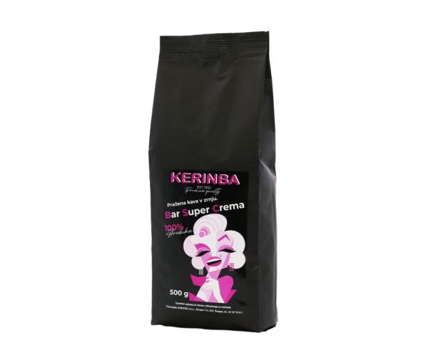 Kerinba kava - BAR SUPER CREMA 100% arabika 500 g (zrno)