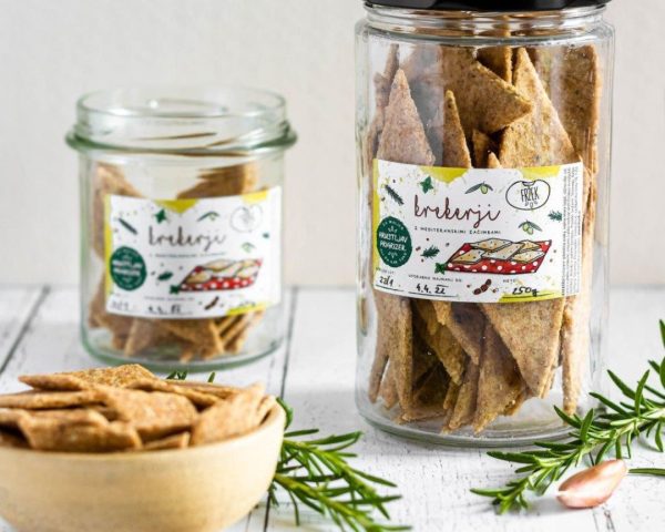 Krekerji z mediteranskimi začimbami Fržek, 250g